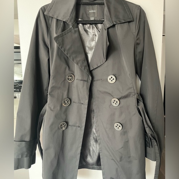 Express Trench Coat Black - Picture 4 of 6